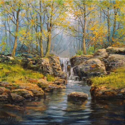 Joy of Spring by Oleg Riabchuk, Painting for Sale on Singulart