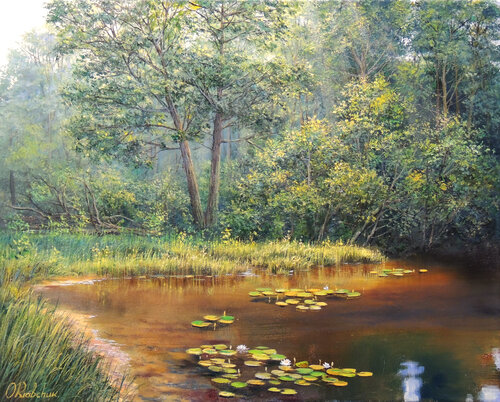 Nature's Embrace by Oleg Riabchuk, Painting for Sale on Singulart