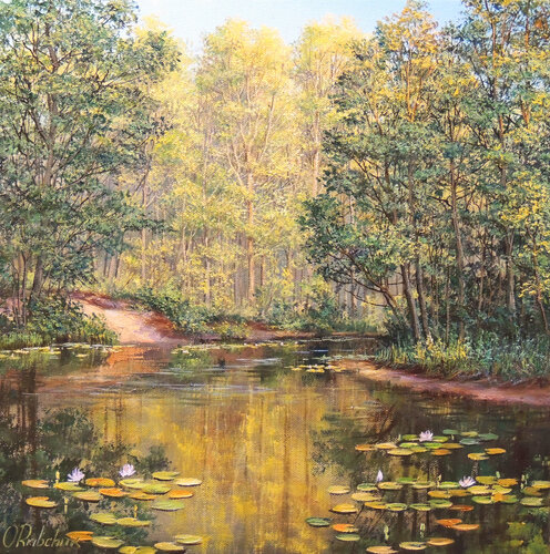 Reflections of Summer van Oleg Riabchuk, Schilderij te koop op Singulart