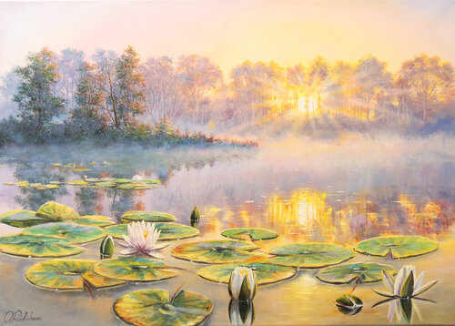 Evening Fantasy by Oleg Riabchuk, Painting for Sale on Singulart