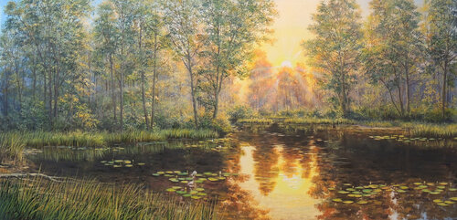 Harmony in Stillness von Oleg Riabchuk, Malerei kaufen auf Singulart