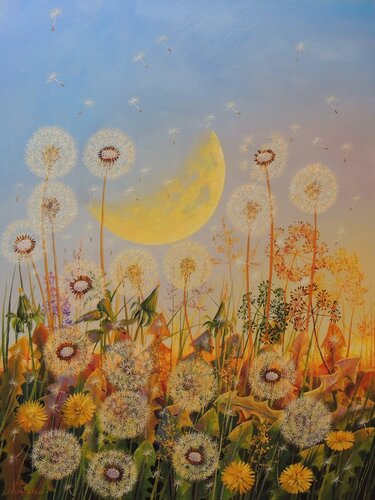 Dandelion Dreams van Oleg Riabchuk, Schilderij te koop op Singulart