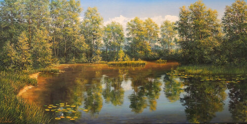 Nature's Mirror van Oleg Riabchuk, Schilderij te koop op Singulart