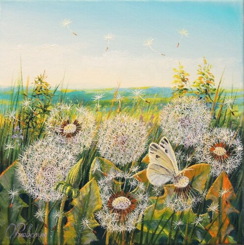 Green Dreams van Oleg Riabchuk, Schilderij te koop op Singulart