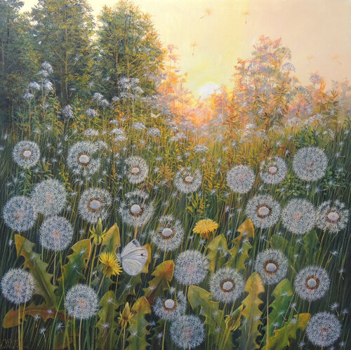 Evening of Wonders by Oleg Riabchuk, Painting for Sale on Singulart