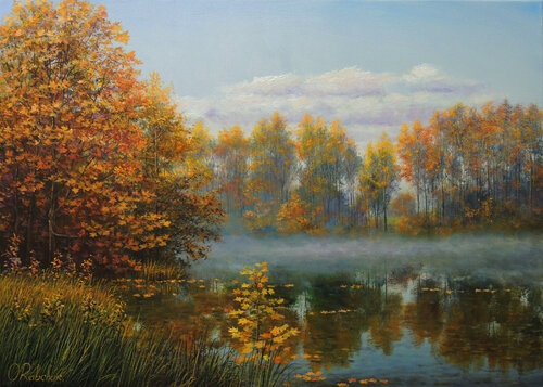 Quiet Longing by Oleg Riabchuk, Painting for Sale on Singulart