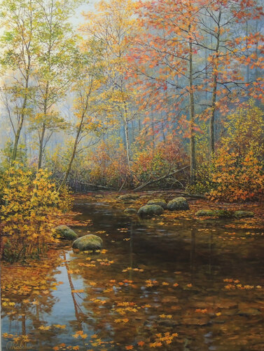 Passing Leaves von Oleg Riabchuk, Malerei kaufen auf Singulart