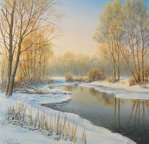 Under a Clear Sky by Oleg Riabchuk, Painting for Sale on Singulart
