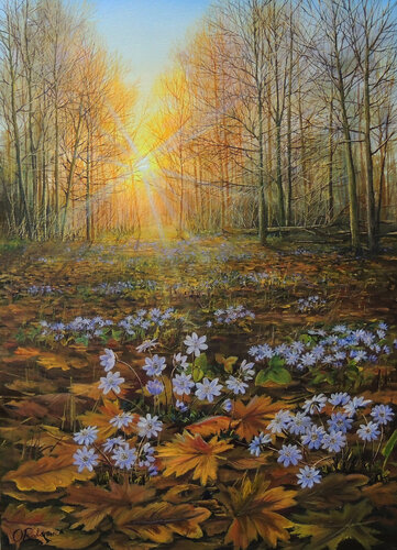 The Forest Awakens van Oleg Riabchuk, Schilderij te koop op Singulart