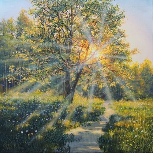 Magic of Light par Oleg Riabchuk, Peinture en vente sur Singulart