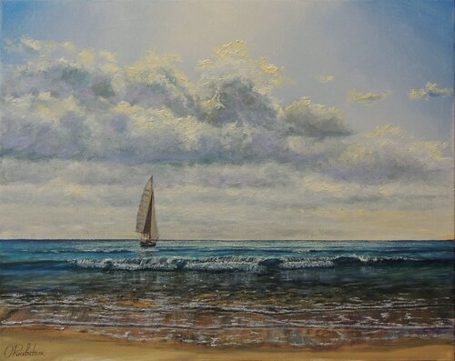 Wind Is Rising by Oleg Riabchuk, Painting for Sale on Singulart