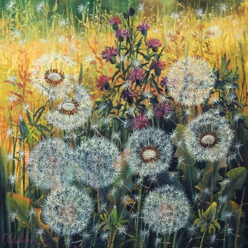 Field of Gold by Oleg Riabchuk, Painting for Sale on Singulart