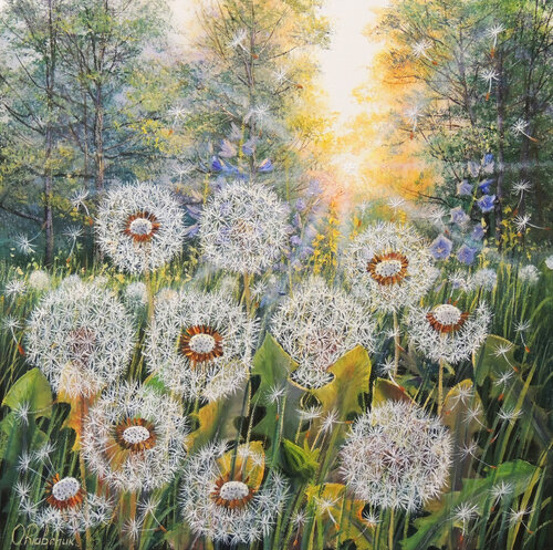 Summer Miracles by Oleg Riabchuk, Painting for Sale on Singulart