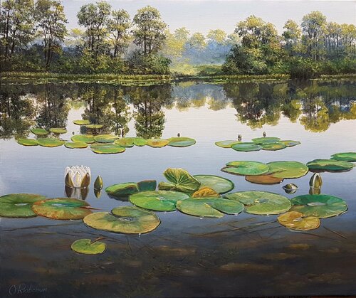 State of Tranquility van Oleg Riabchuk, Schilderij te koop op Singulart