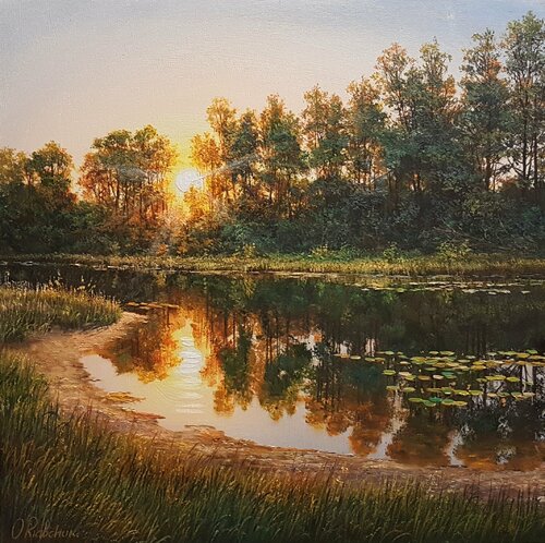 Shaded by the Sun van Oleg Riabchuk, Schilderij te koop op Singulart