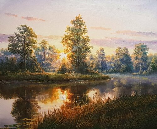 Until the light grows faint van Oleg Riabchuk, Schilderij te koop op Singulart