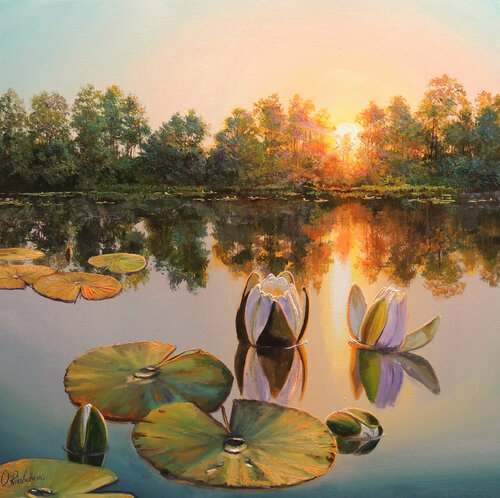 Beautiful moment, don't pass away van Oleg Riabchuk, Schilderij te koop op Singulart