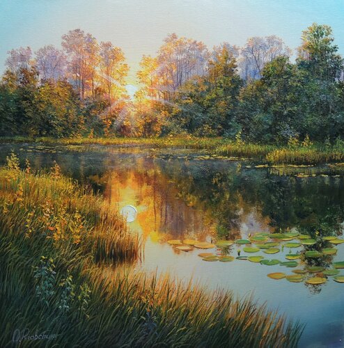 At the End of the Day van Oleg Riabchuk, Schilderij te koop op Singulart