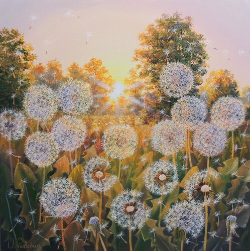 Playing with Sunbeams van Oleg Riabchuk, Schilderij te koop op Singulart