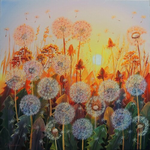 Friends of the Sun van Oleg Riabchuk, Schilderij te koop op Singulart