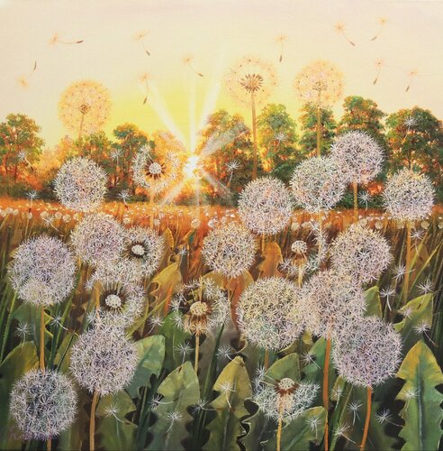 Dancing in the Sun van Oleg Riabchuk, Schilderij te koop op Singulart