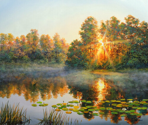 A Breath Of Summer von Oleg Riabchuk, Malerei kaufen auf Singulart