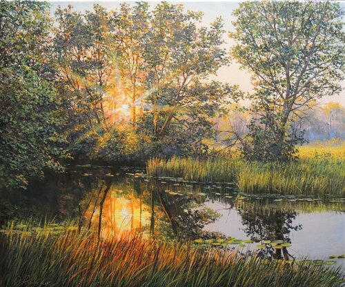 Golden Hours von Oleg Riabchuk, Malerei kaufen auf Singulart