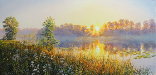 In a Moment of Peace von Oleg Riabchuk, Malerei kaufen auf Singulart