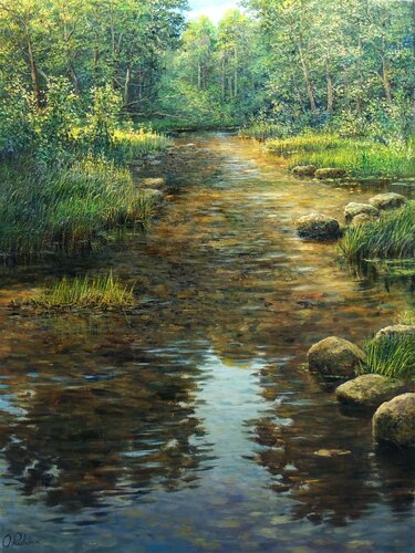 In the Circle of Life van Oleg Riabchuk, Schilderij te koop op Singulart