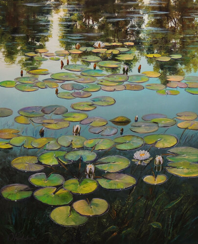 Shapes of Water van Oleg Riabchuk, Schilderij te koop op Singulart