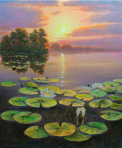 The Game of Light van Oleg Riabchuk, Schilderij te koop op Singulart