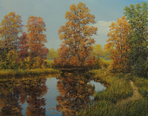 Heart of Autumn van Oleg Riabchuk, Schilderij te koop op Singulart