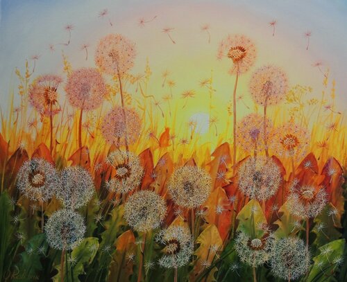 Meadow Fire van Oleg Riabchuk, Schilderij te koop op Singulart