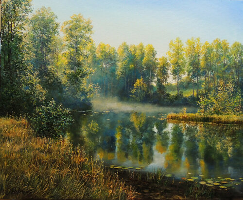 Last Day of Summer van Oleg Riabchuk, Schilderij te koop op Singulart
