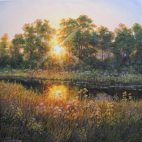 When Daylight is Fading van Oleg Riabchuk, Schilderij te koop op Singulart