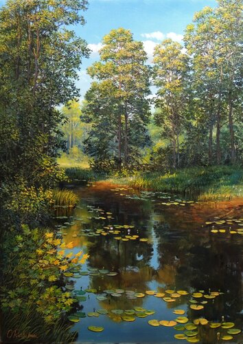 Remembering Summer van Oleg Riabchuk, Schilderij te koop op Singulart