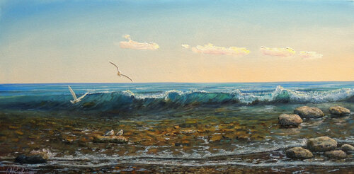 Free as a Wind van Oleg Riabchuk, Schilderij te koop op Singulart