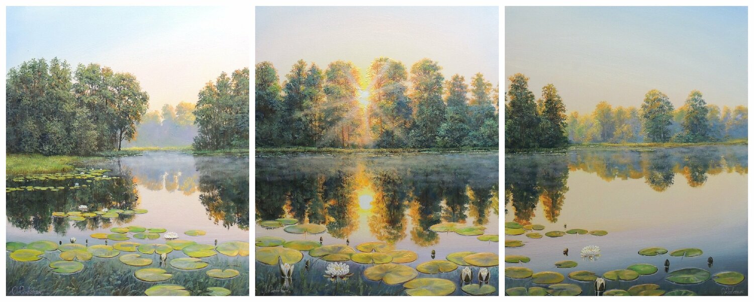 Majestic Evening - triptych Oleg Riabchuk