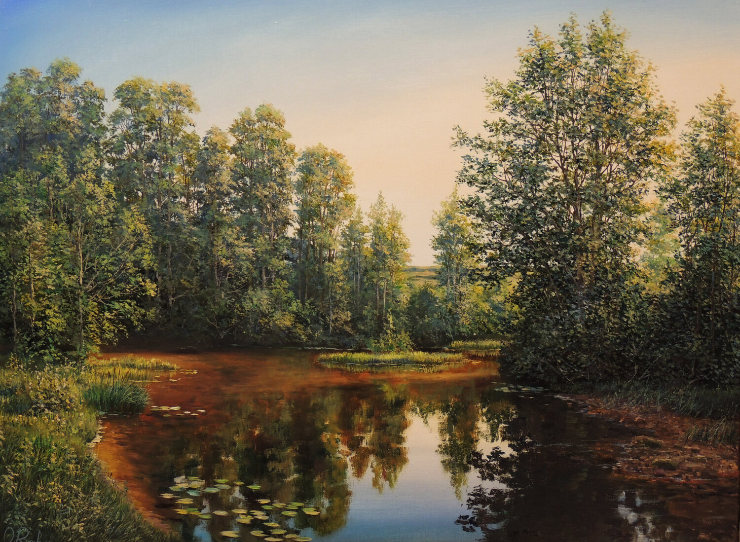 The Heat of the Day Oleg Riabchuk Originalgemälde zu verkaufen