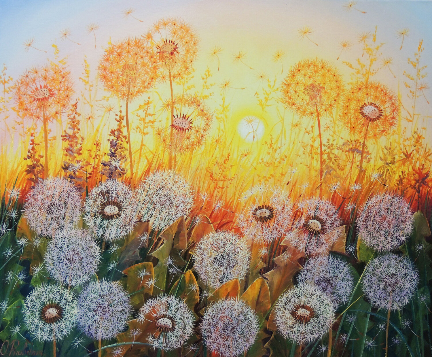 Kingdom of the Sun Oleg Riabchuk Originalgemälde zu verkaufen
