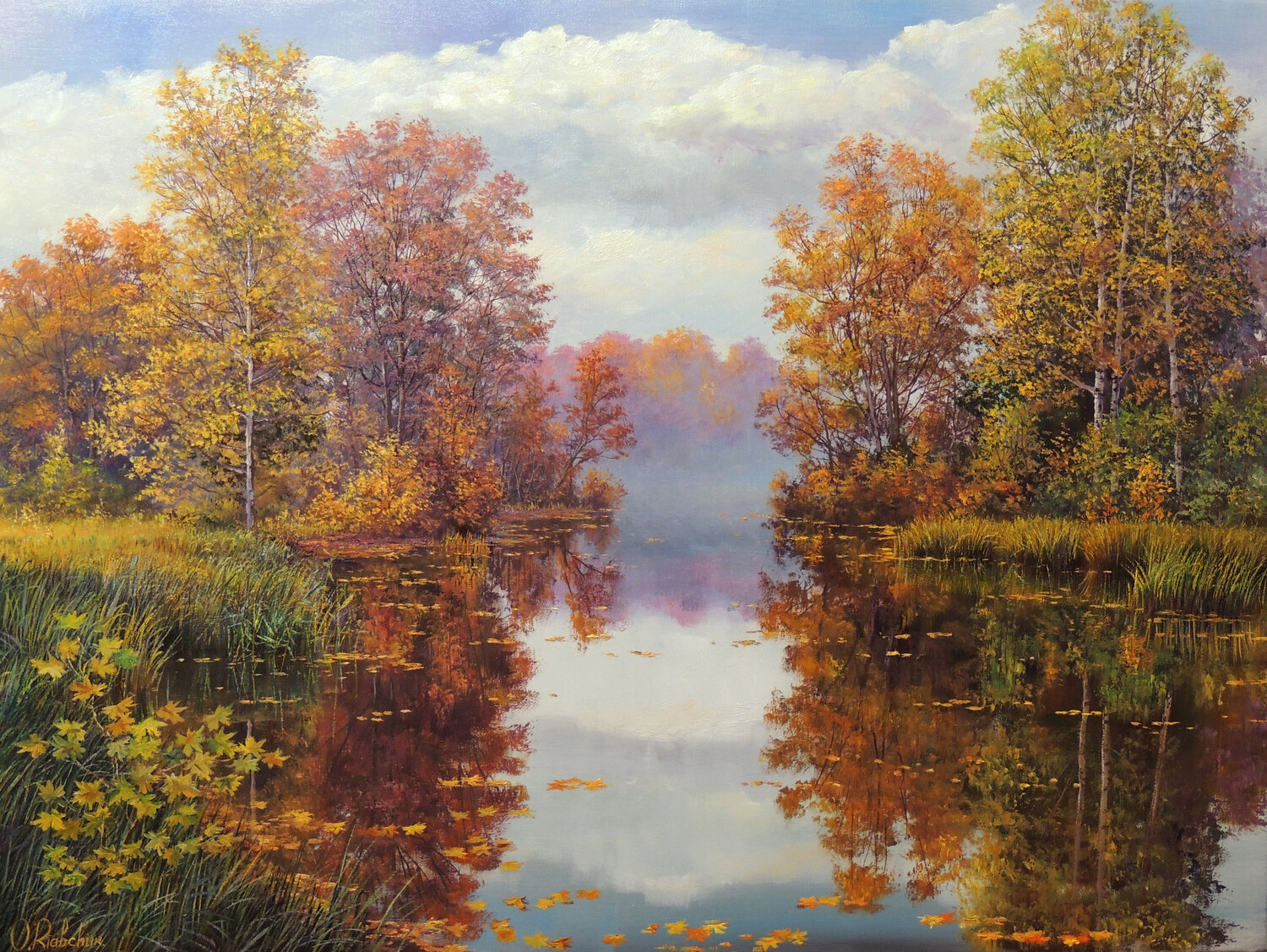 In the Land of Peace Oleg Riabchuk Dipinto originale in vendita