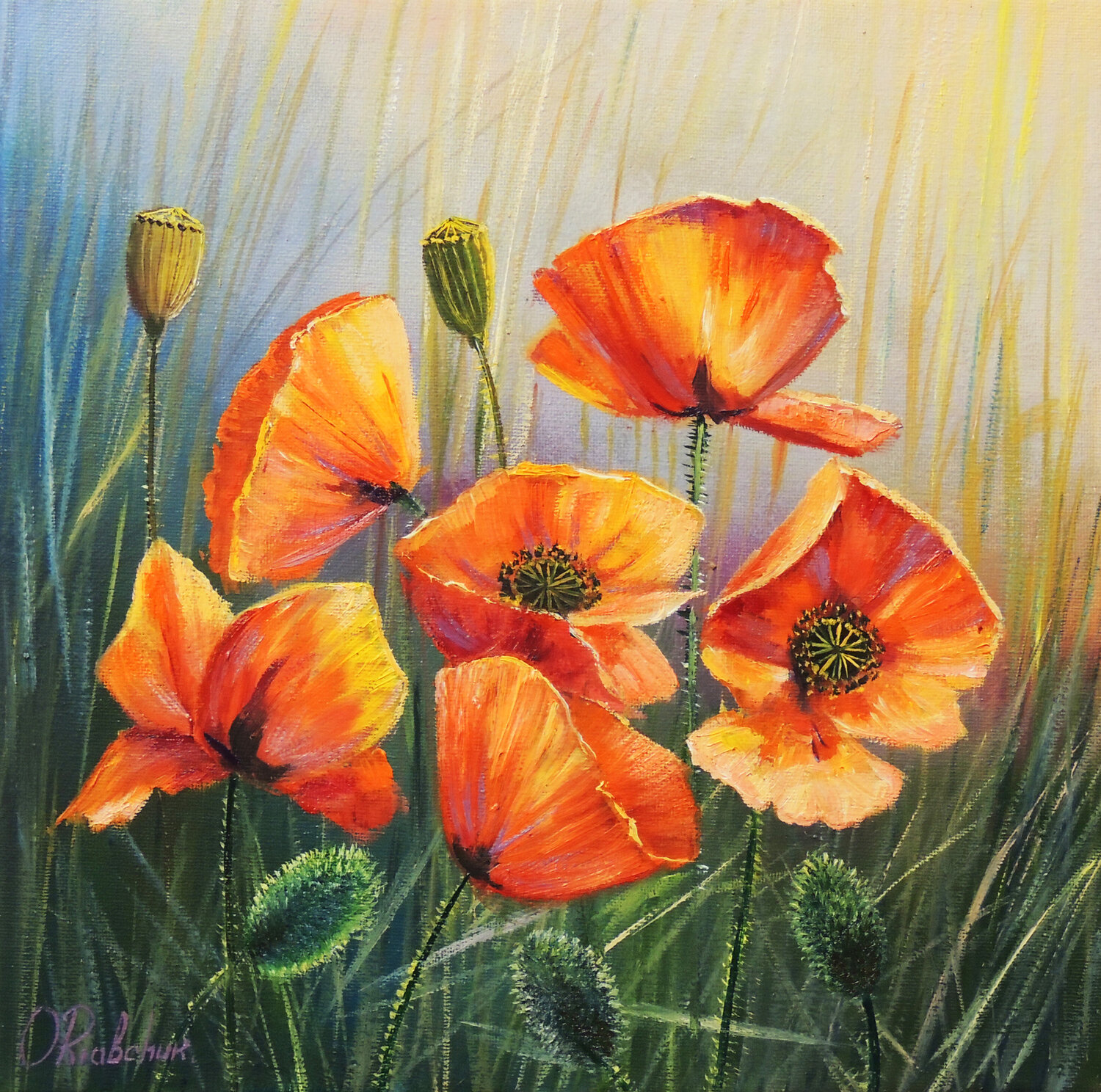 Summer Greetings. Flowers Oleg Riabchuk