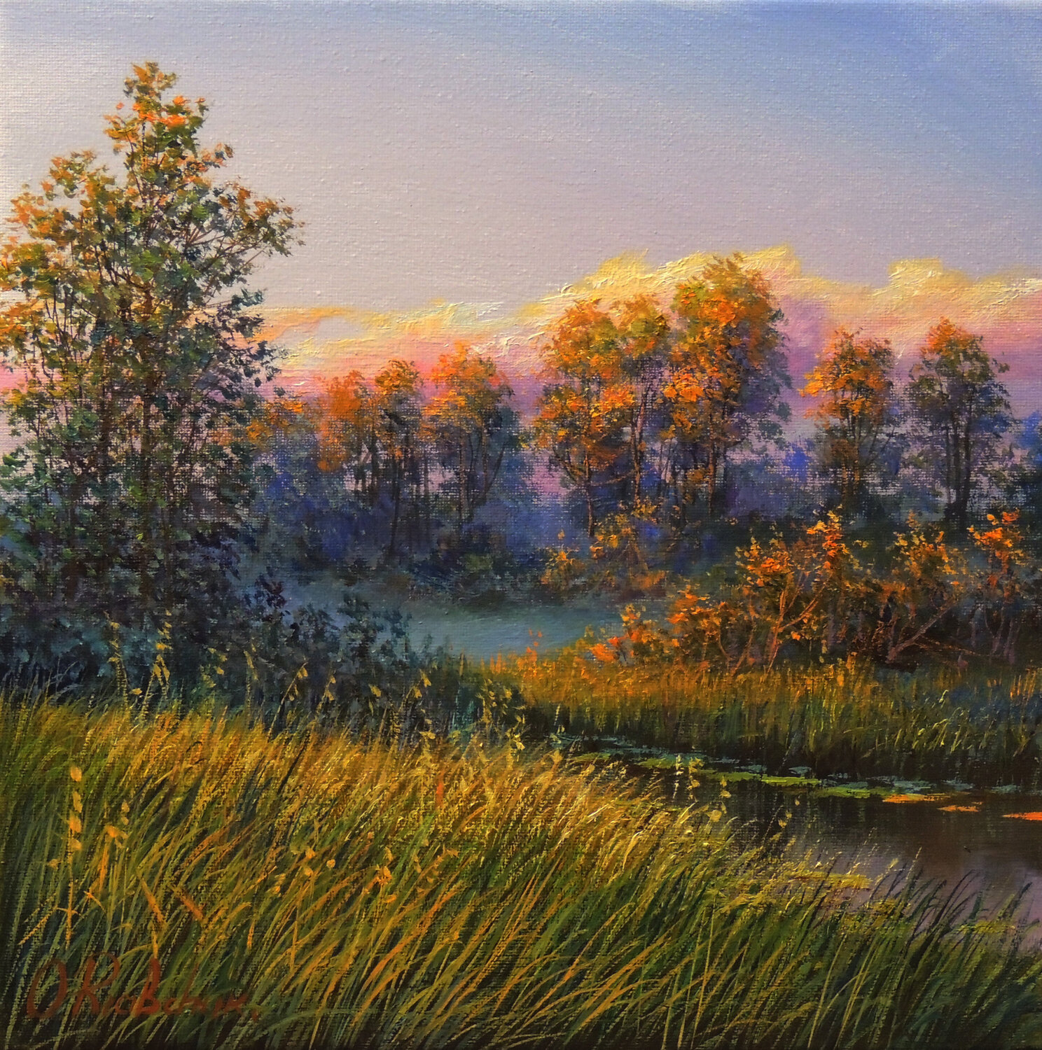 Colors Of The Season Oleg Riabchuk Originalgemälde zu verkaufen