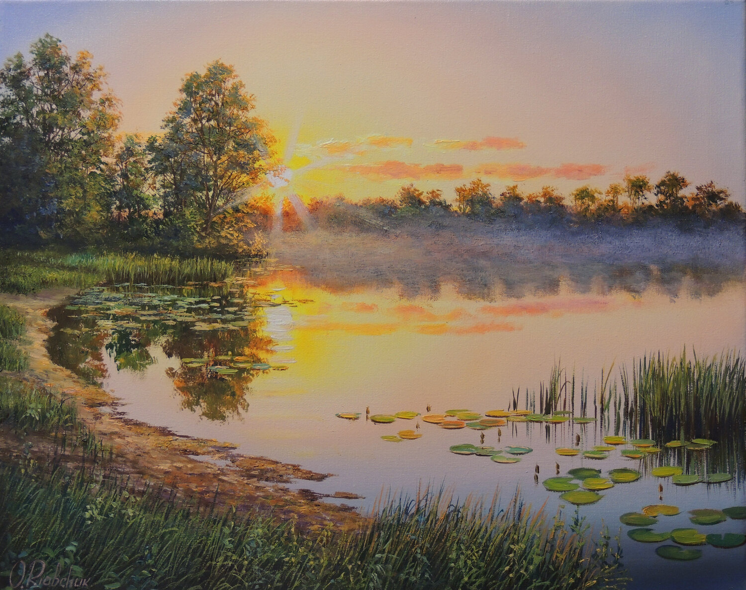 Misty Sunset Oleg Riabchuk