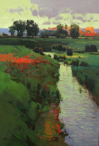 Autumn is comming van Vytautas Laisonas, Schilderij te koop op Singulart