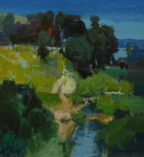 The coast by Vytautas Laisonas, Painting for Sale on Singulart