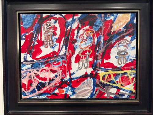 Site avec 2 personnages by Jean Dubuffet, Painting for Sale on Singulart