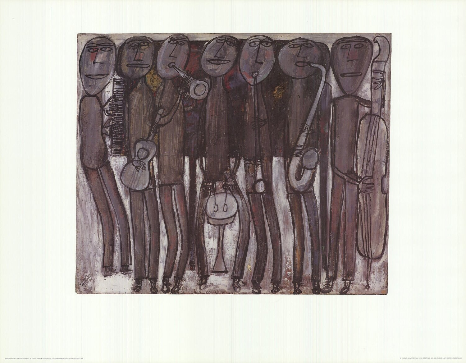 New Orleans Jazz Band (No Text) Jean Dubuffet