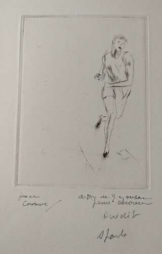 Jeune Coureur de 400 metres van André Dunoyer de Segonzac, Afdruk te koop op Singulart