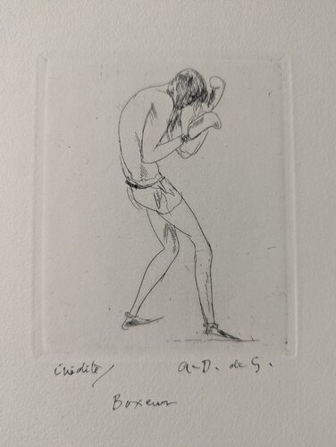 En Garde / Boxeur van André Dunoyer de Segonzac, Afdruk te koop op Singulart
